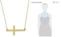 Giani Bernini 18k Gold over Sterling Silver Necklace, Sideways Cross Pendant